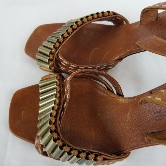 CELINE Leather Slingback Sandals - Picture 7 of 7